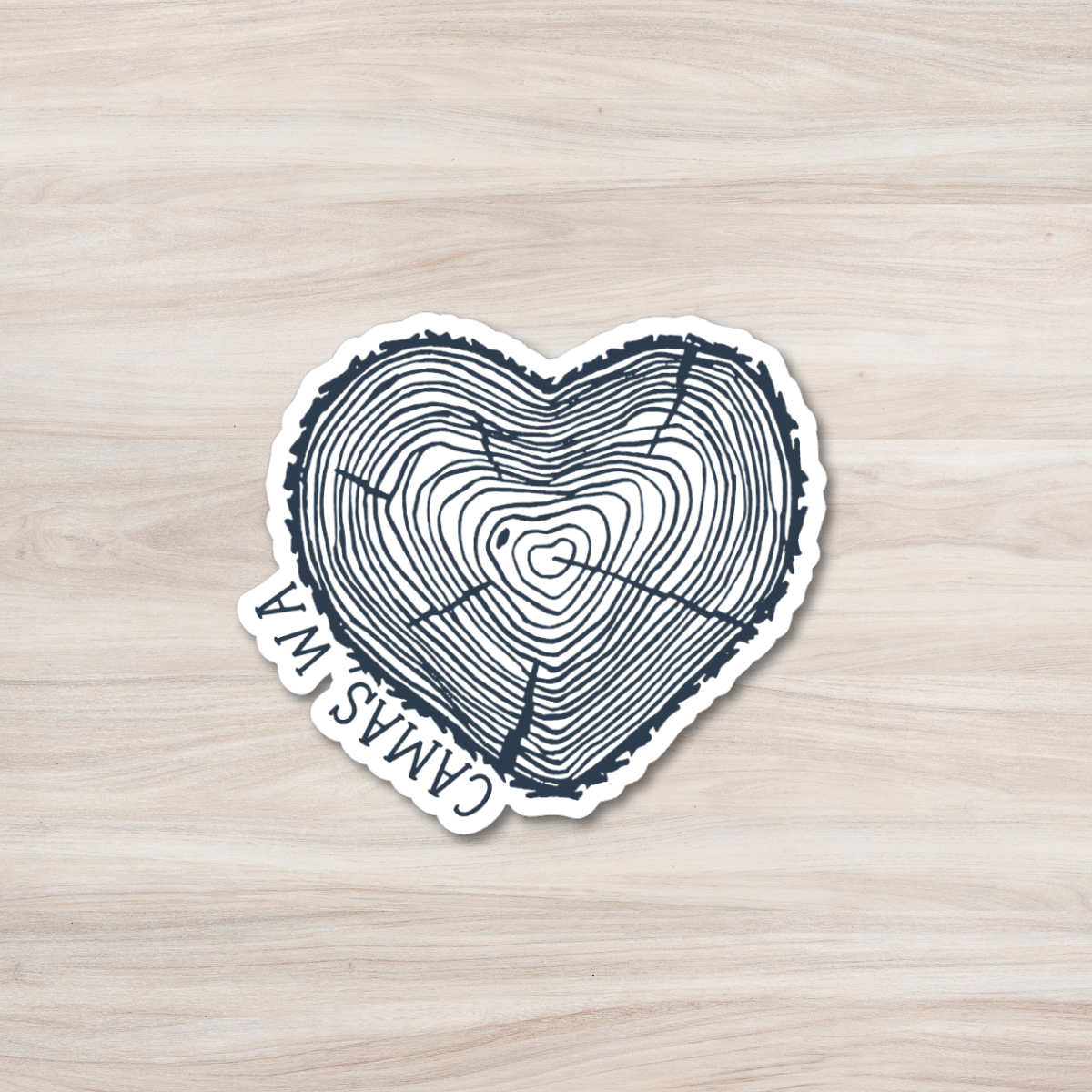 Camas Heart Sticker