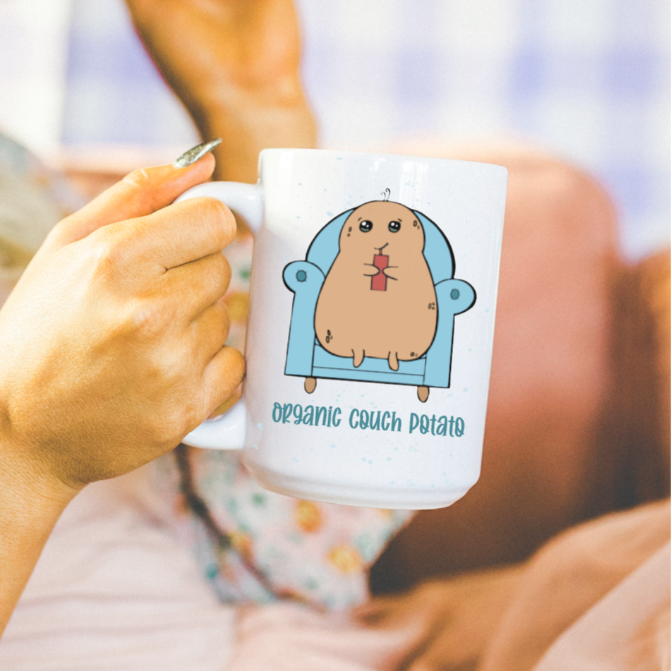 Organic Couch Potato Ceramic Mug