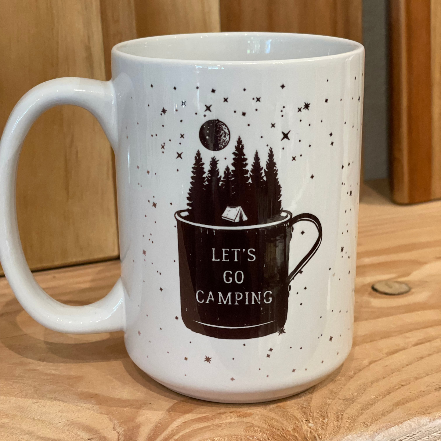 Let's Go Camping Ceramic Mug