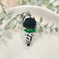 Spotted Pot Black Peony Keychain