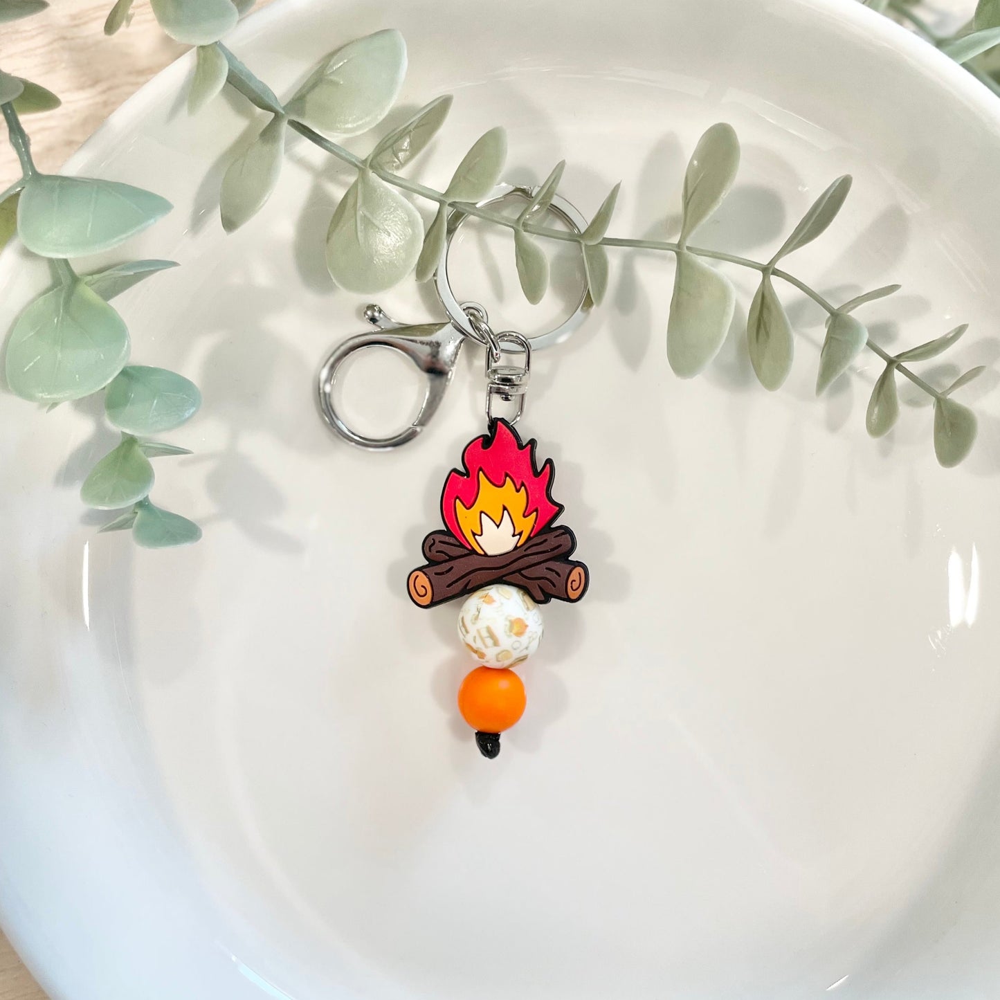 Camp Bonfire Keychain