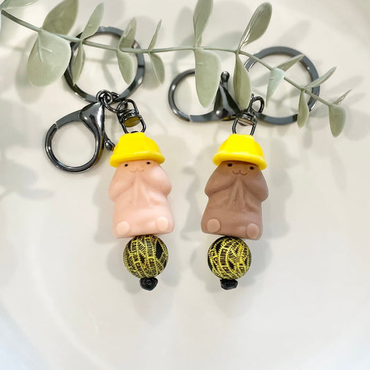 Construction Worker Penis Keychain