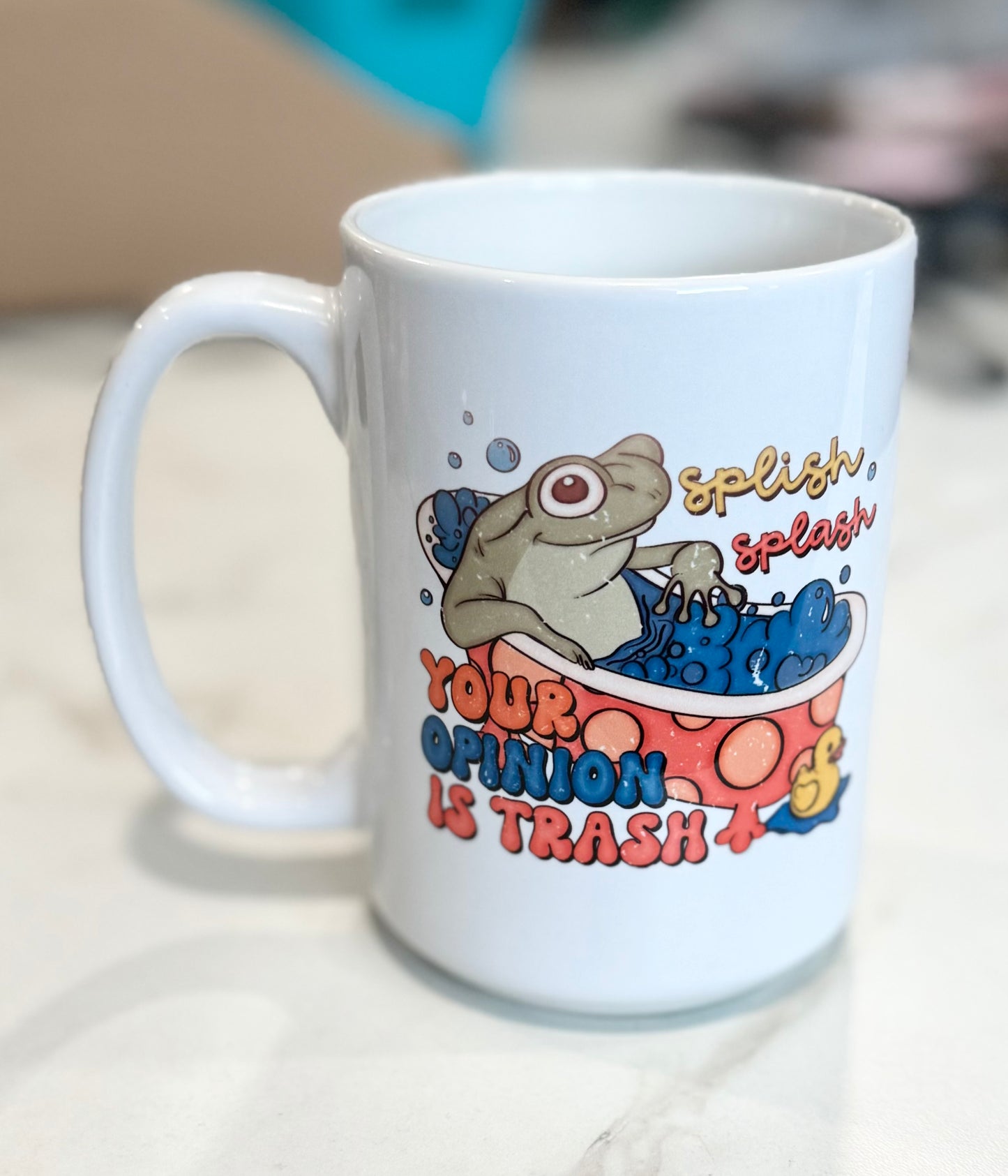 Your Opinion Is Trash Frog Ceramic Mug