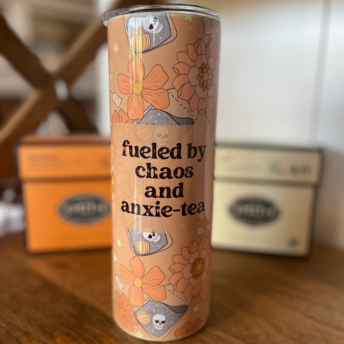 Fueled By Anxie-Tea 20oz Insulated Tumbler